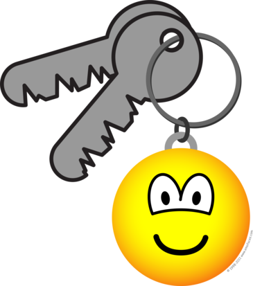 Key ring chain emoticon